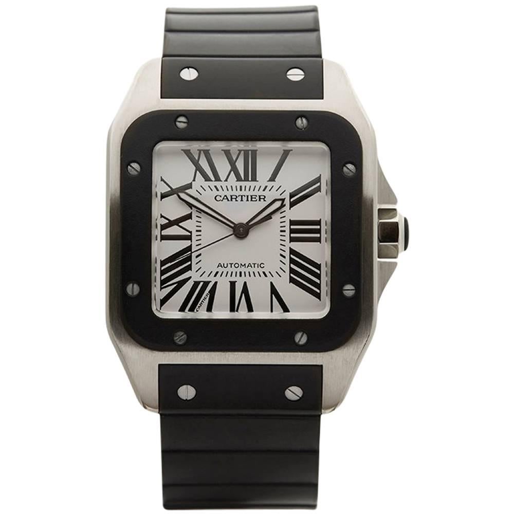 Cartier Santos 100 Extra Large Stainless Steel Gents 2656 Or W20121U2, 2010s