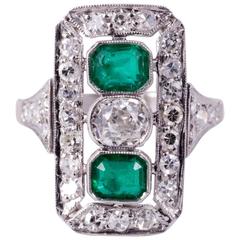 Emerald Diamond Cocktail Ring 3