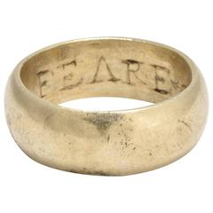 Antique 'Feare God' Poesy Ring