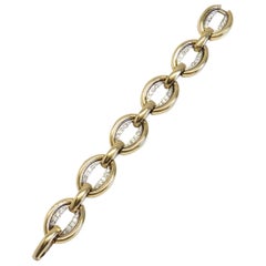 Classic Link 1970s Gold 2 Carat Diamond Bracelet