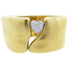 Marlene Stowe Diamond Heart Cuff Bracelet