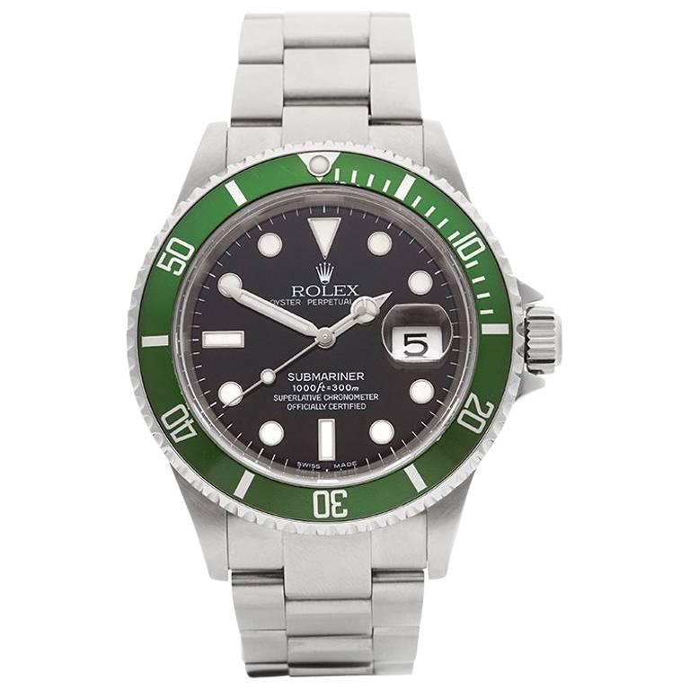 Rolex Submariner Fat Four Stainless Steel Gents 16610LV, 2004