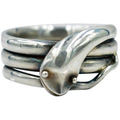 Antique Sterling Snake Ring