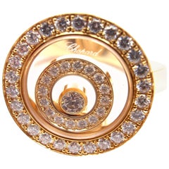 Chopard Happy Spirit Diamond Yellow Gold Ring 7