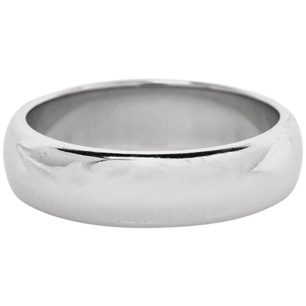 Tiffany 
Co. Platinum Wedding Band Ring