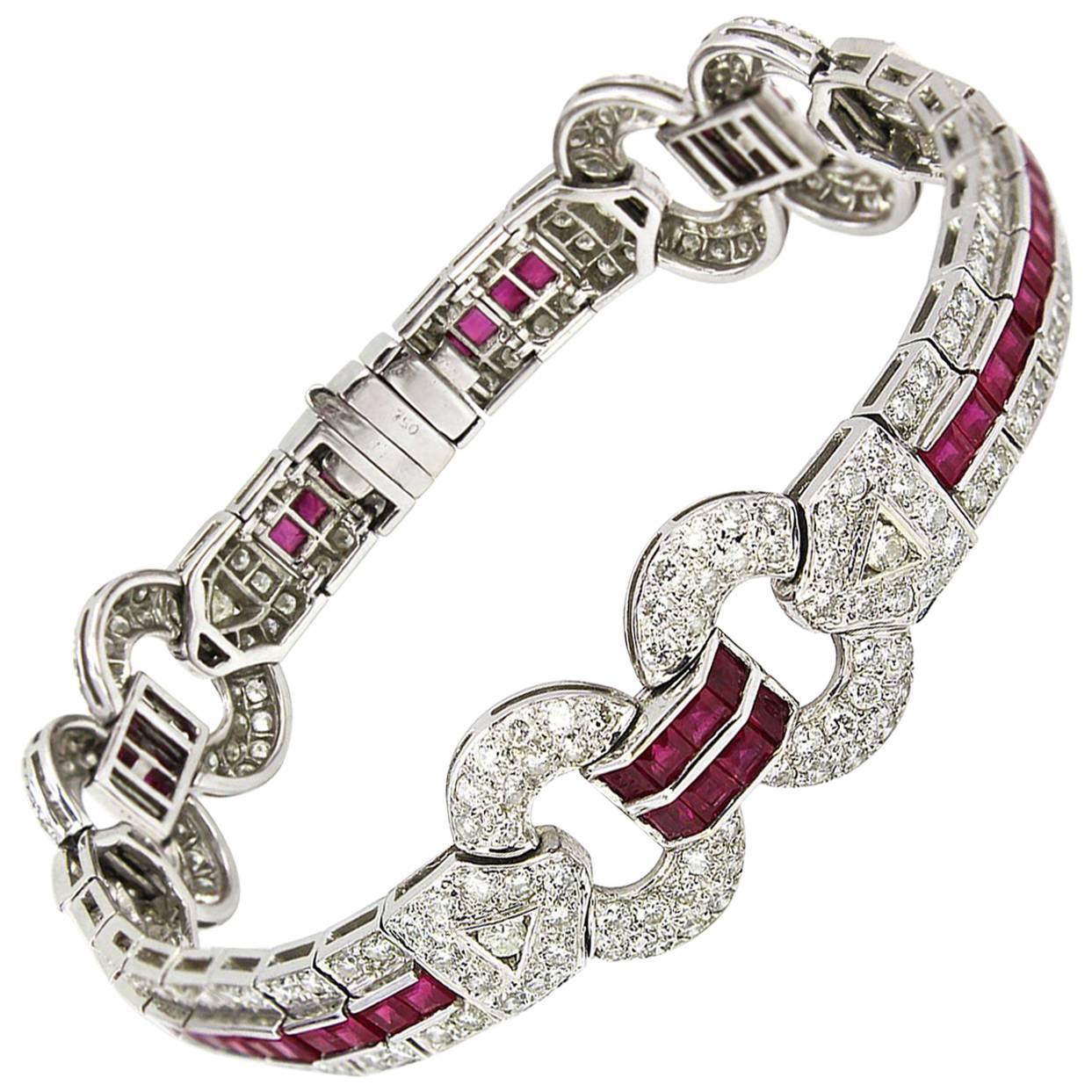 Diamond Ruby Bracelet