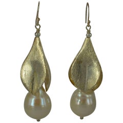 Decadent Jewels Tulip Pearl and Silver Earrings 2