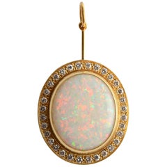 Burle Marx Opal Pendant with Diamonds