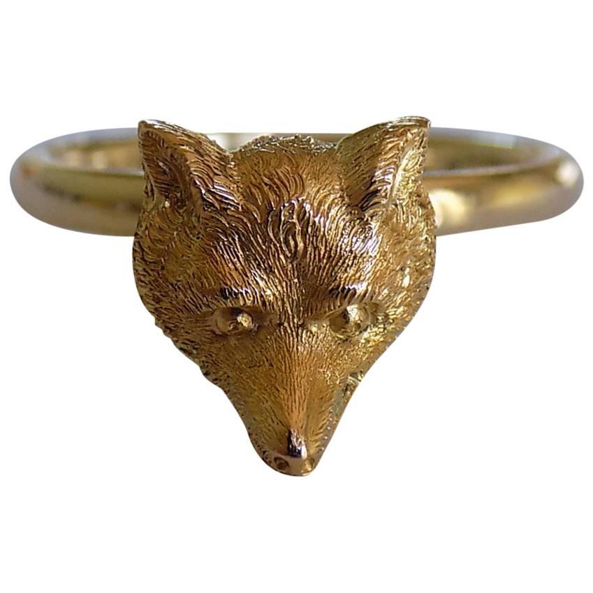 Victorian Gold Fox Ring