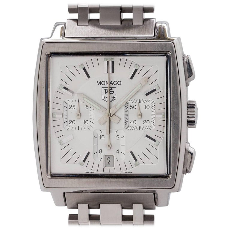 Tag Heuer Monaco Chronograph Re-Issue Reference CW2112 For Sale at 1stDibs  | tag heuer monaco sale