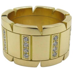 Cartier Diamond Gold Band Ring