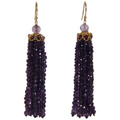 Marina J Amethyst Tassel Earrings 12