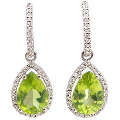 Peridot Diamond Earrings 4