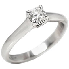 Tiffany & Co. Diamond Platinum Lucida Ring