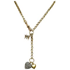 Lariat Antique Charm Necklace