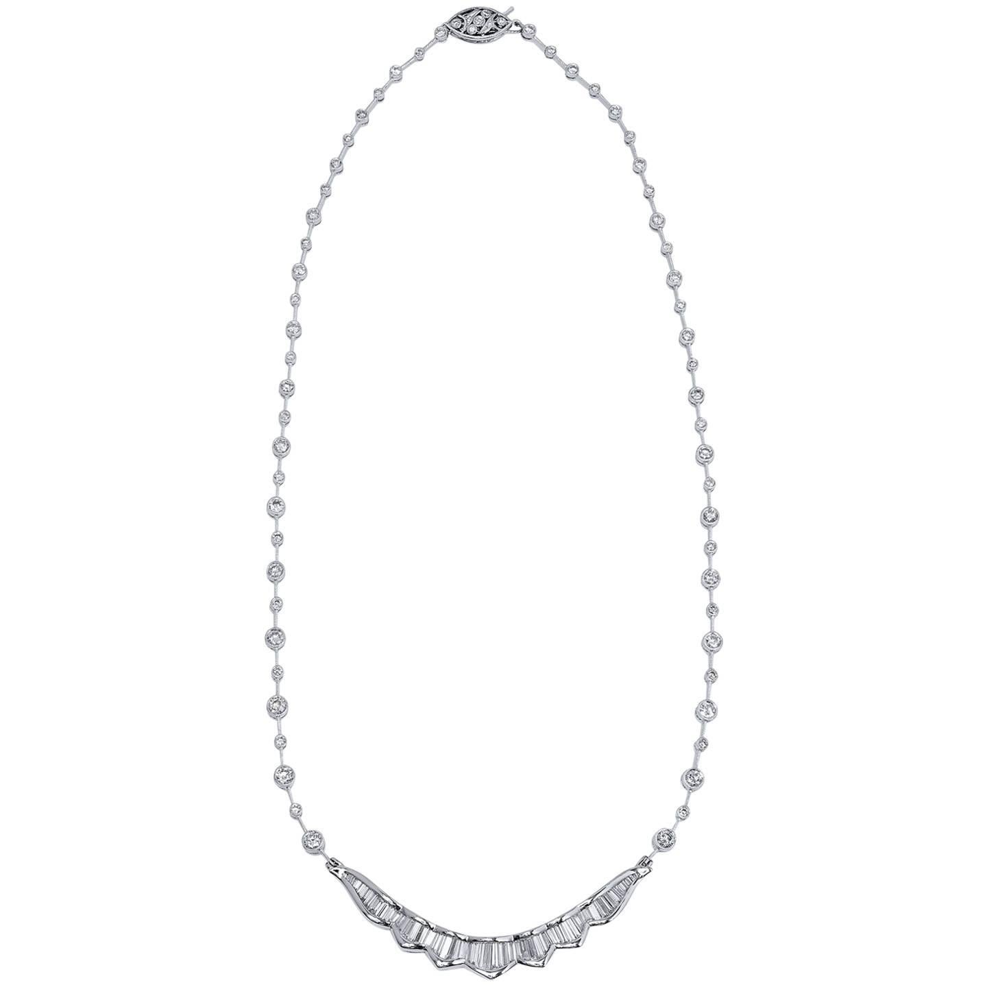 4.58 Carat Diamond Necklace