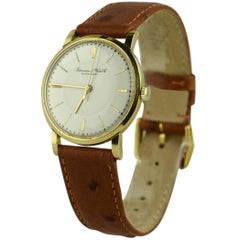 IWC yellow Gold manual wind wristwatch, 1962