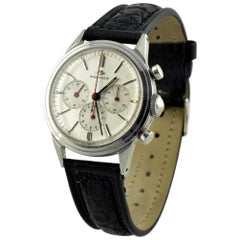 Used Rare Movado 3 Register Chronograph in Stainless Steel, 1950s