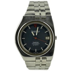 Omega Stainless Steel Constellation Electronic D Shape Wristwatch 1971