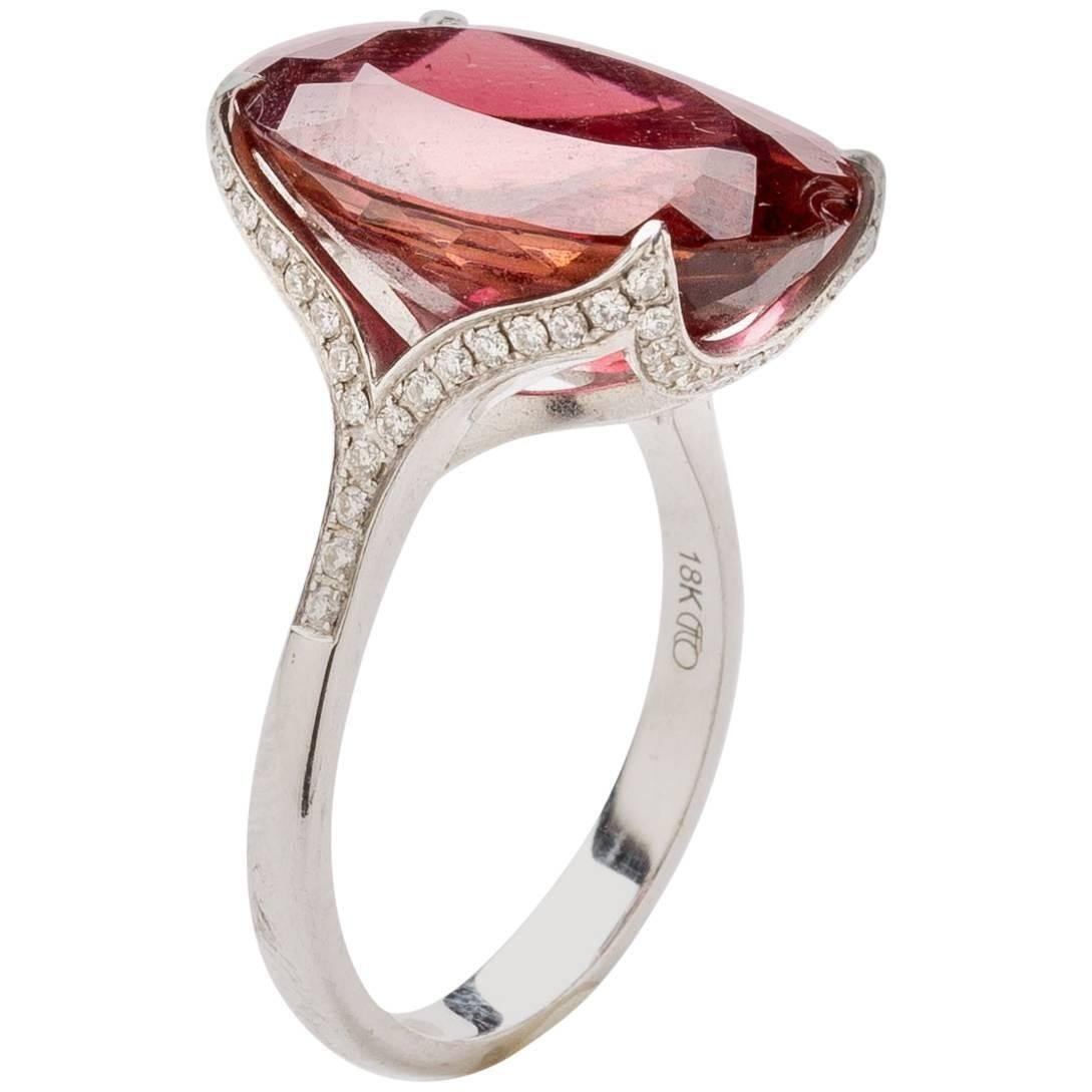 Diamond Tourmaline Cocktail Ring