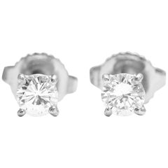 Tiffany & Co. 0.44 Carat Diamond Stud Earrings