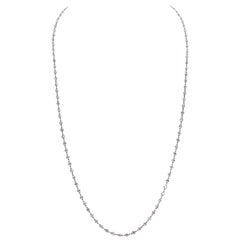 Platinum Diamond by the Yard Style Necklace 105 Diamonds 10
