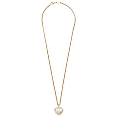 Chopard 18 Karat Yellow Gold Happy Diamond Necklace 3