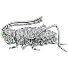 Tiffany & Co. Diamond Grasshopper Pin 12