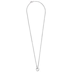 Cartier 18 Karat White Gold Love Necklace 2