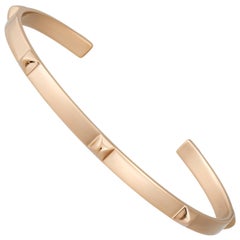 Retro Hermes Rose Gold Bangle Bracelet
