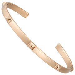 Hermes Rose Gold Bangle Bracelet 12