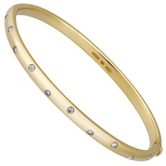 Tiffany & Co. 18 Karat Yellow Gold Etoile Diamond Bracelet 8