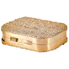 Ruser Yellow Gold Double-Sided Pill Box