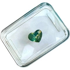 Unique IGI Certified 1.08ct Australia Bi Colour Green Yellow Sapphire No Heat
