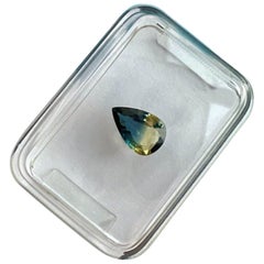 Unique IGI Certified Bi Colour Blue Yellow 0.76ct Australian Sapphire Untreated