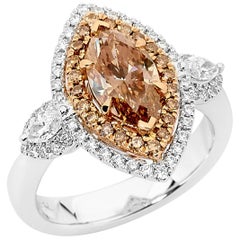 Australian Argyle Chocolate Diamonds Ring