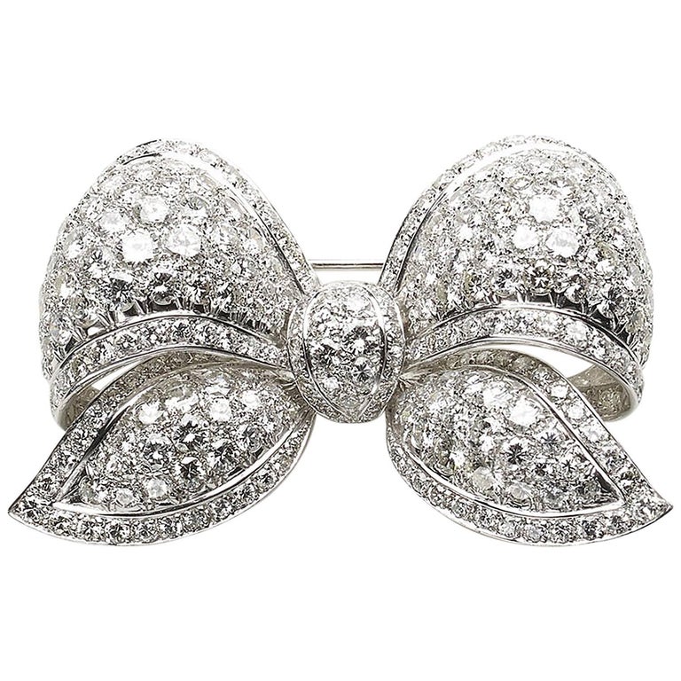 Christian Dior Vintage 1964 Ribbon Bow Brooch at 1stdibs