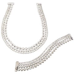 Suite de bijoux Cartier Moonlight en or blanc et diamants