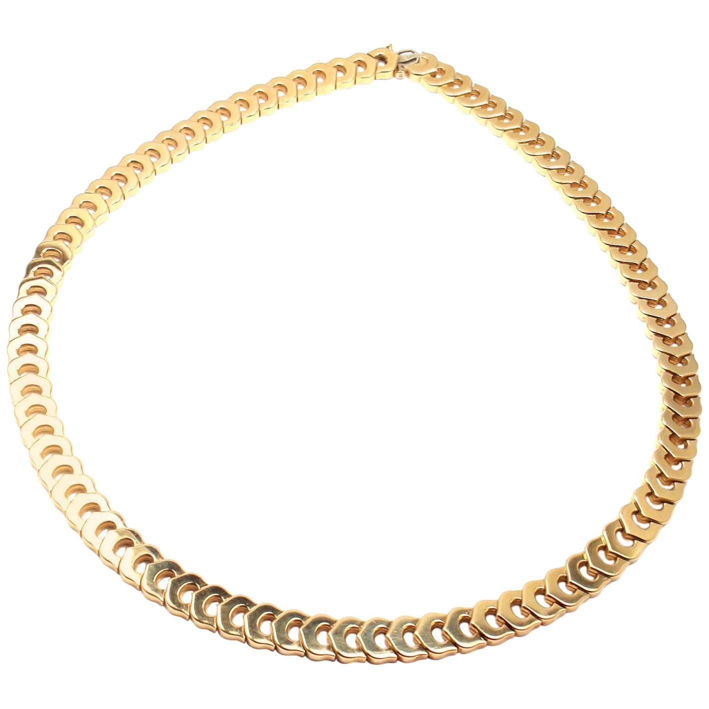 Cartier C De Cartier Link Yellow Gold Necklace