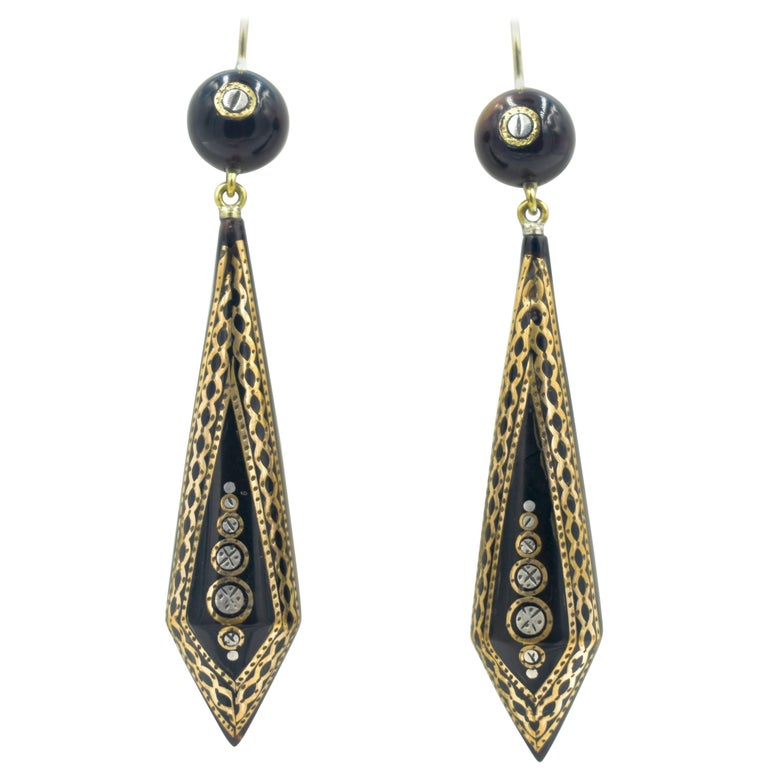 Antique Pique Drop Earrings