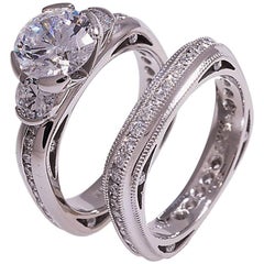 Scott Keating Platinum Diamond Wedding Set