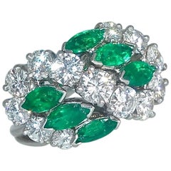 Cartier Diamond Emerald Ring