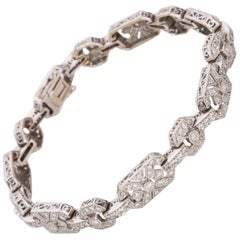 18 Karat White Gold 1.85 Carat Diamond Bracelet
