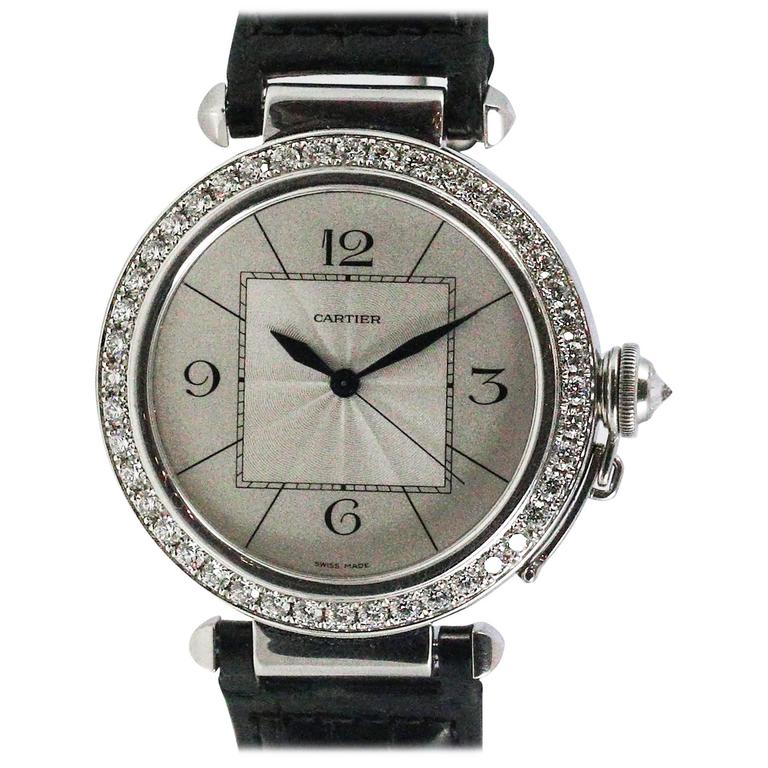 cartier watch diamond bezel