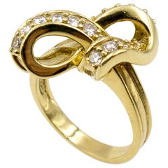 Gucci Gold- und Diamant-Knotenring