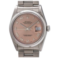 Rolex Stainless Steel Datejust Self Winding Wristwatch Ref 16200, circa 1997