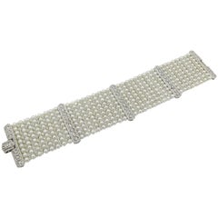 Cultured Pearl Diamond Bracelet 5