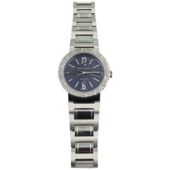 Bulgari Stainless Steel Black Dial Automatic Wristwatch 1