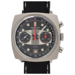 Breitling Geneve Stainless Steel Sporting Chronograph Manual Wind Wristwatch