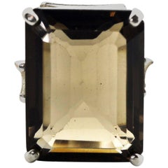 Huge Smoky Quartz Ring 11